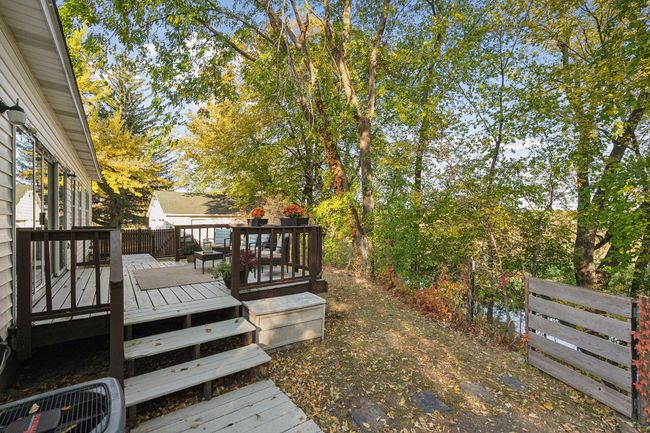 Another view of the deck and a peak at Stanchfield Creek. | Image 54