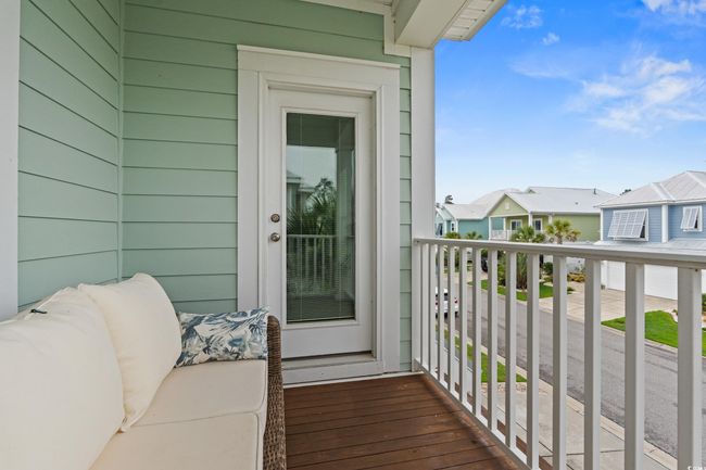 View of balcony off of the master bedroom. | Image 17