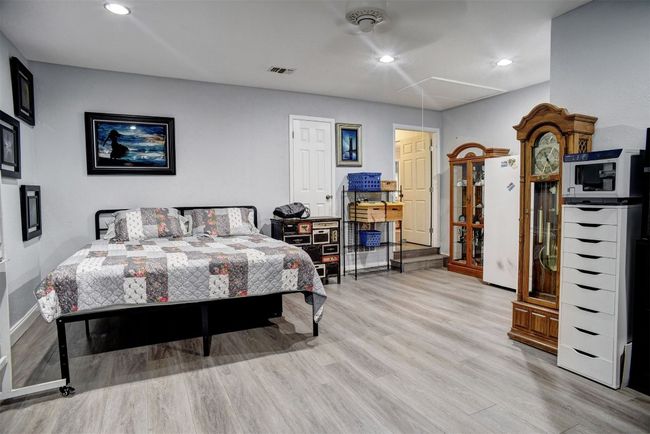 Bedroom featuring recessed lighting, and a ceiling fan. Large room, Potential for a second living room | Image 24