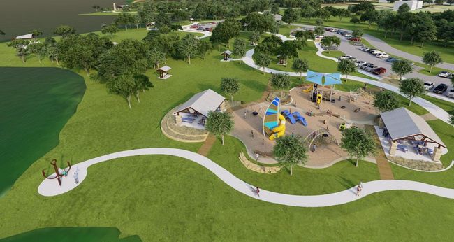 Aerial view of a Cottonwood Creek Park | Image 24
