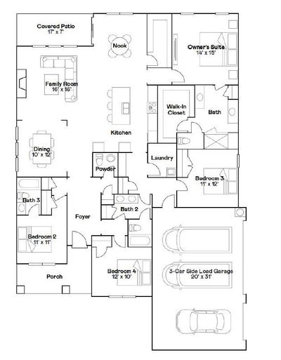 Illustration of the floorplan for the Choral, for representation, details may vary. It's even better in person! Give me a call to walk through the home. | Image 3