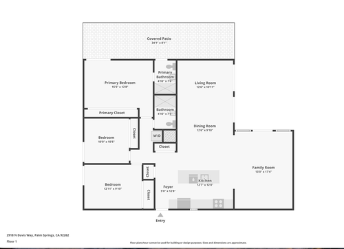 2918 N Davis Way, Palm Springs, CA, 92262 | Card Image