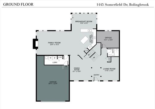 1445 Somerfield Dr, Bolingbrook, IL, 60490-3207 | Card Image