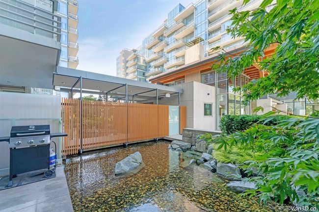 View of patio with area for grilling | Image 4