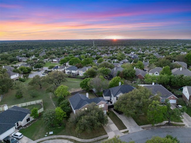 Aerial view at dusk featuring a residential view | Image 39