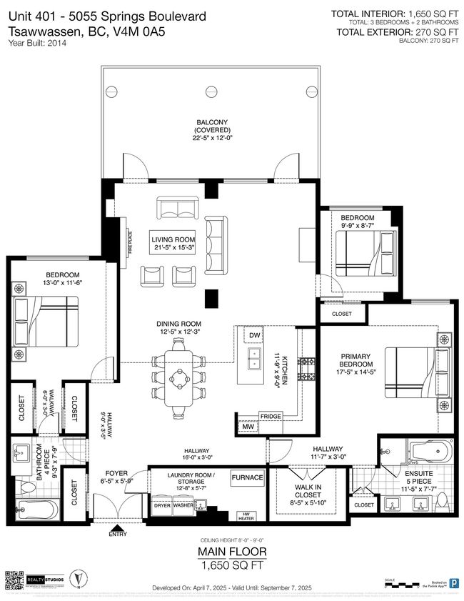 401 - 5055 Springs Blvd, Condo with 3 bedrooms, 2 bathrooms and 2 parking in Delta BC | Image 34
