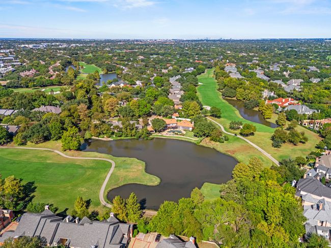 Aerial view featuring view of golf course, a residential view, and a water view | Image 26