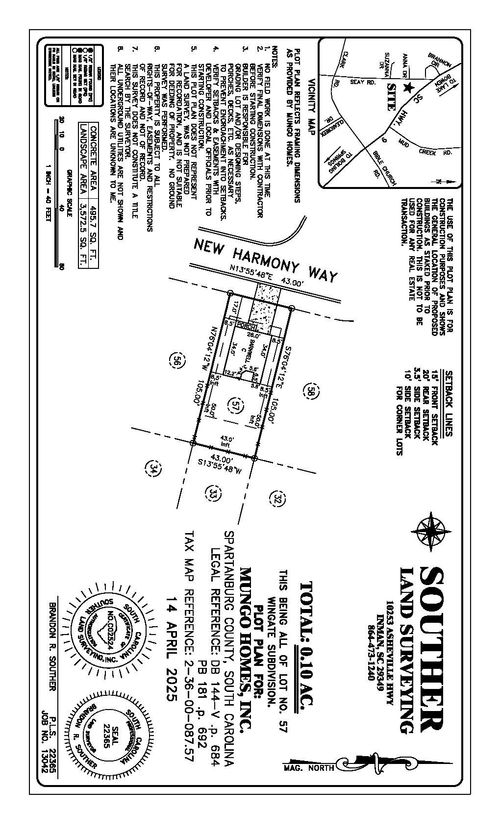 7242 New Harmony Way, Inman, SC, 29349-5705 | Card Image