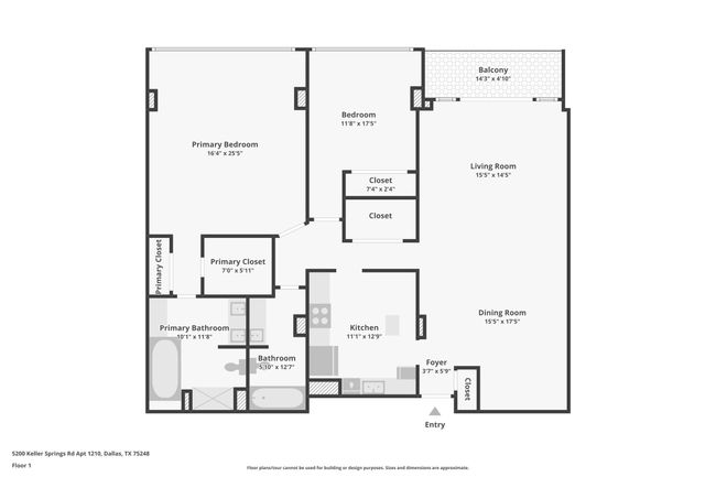 APT-815 - 5200 Keller Springs Rd, Condo with 2 bedrooms, 2 bathrooms and null parking in Dallas TX | Image 21