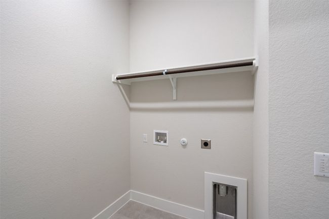 Laundry room featuring electric dryer hookup, hookup for a washing machine, and gas dryer hookup | Image 25
