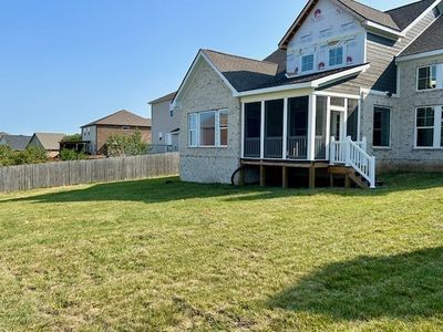 PROGRESS PIC 9.11.24- Sod and Irrigation are in! The back deck has been screened in for those summer meals outside bug free! Home is available and will be move in ready mid-September! | Image 2