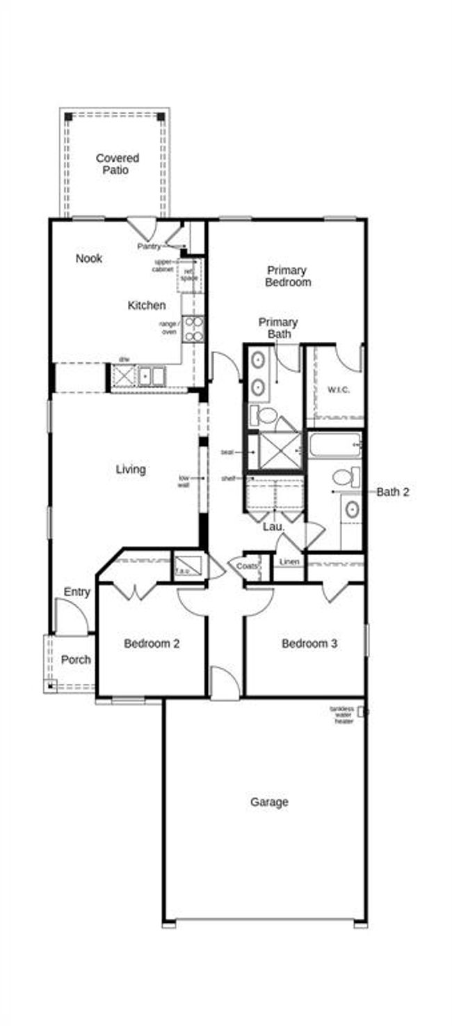 This floor plan features 3 bedrooms, 2 full baths, and over 1, 200 square feet of living space | Image 14