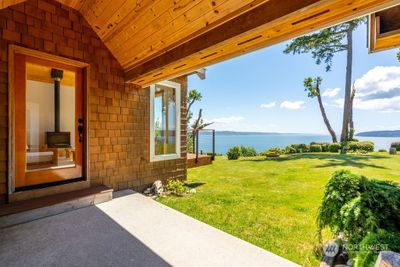 Breezeway between the living spaces with views of Puget Sound | Image 3