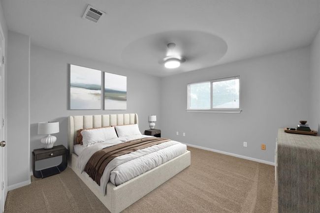 Bedroom 2. All of upstairs has newly installed carpet.*Virtually Staged | Image 23