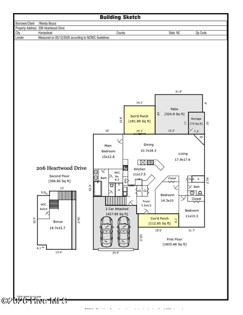 206 Heartwood Dr, Hampstead, NC, 28443-7995 | Card Image