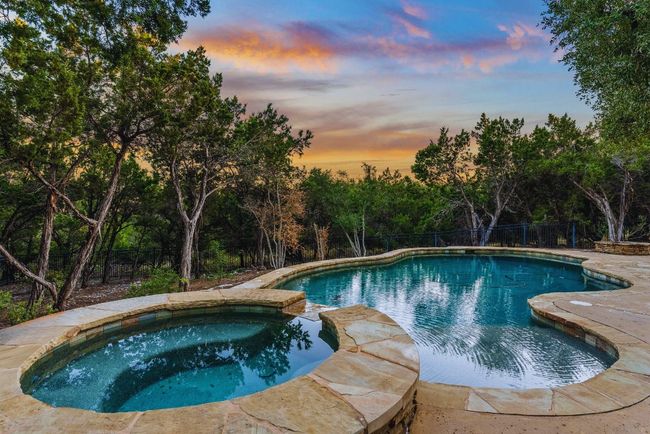 Enjoy your private backyard oasis surrounded by native hill country views. | Image 31