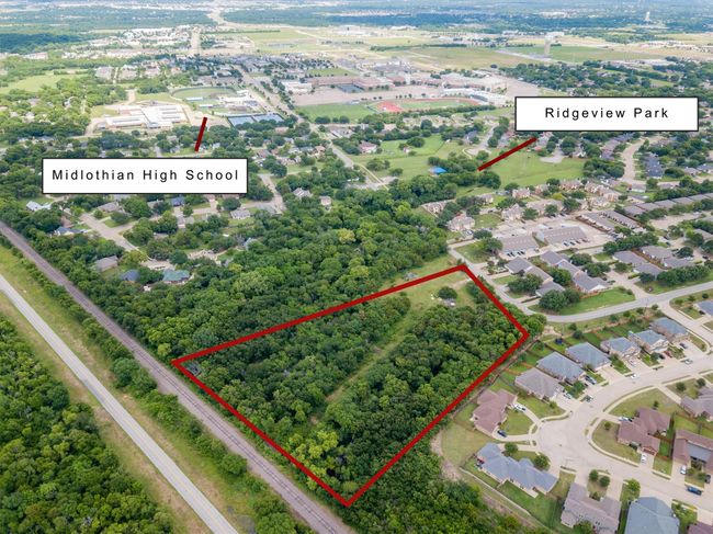 land in relation to Ridgeview Park & Midlothian HS | Image 4
