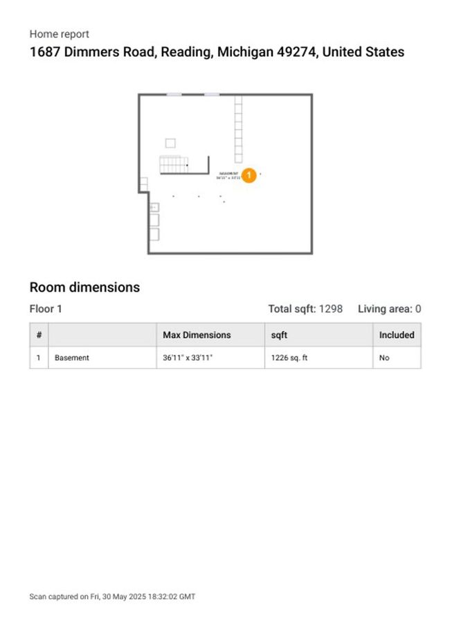 1687 Dimmers Rd, House other with 3 bedrooms, 3 bathrooms and null parking in Reading MI | Image 59