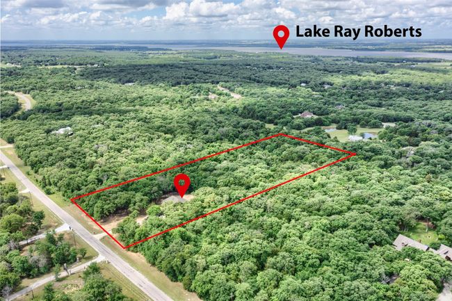 View of property location with a forest and property parcel outlined | Image 36