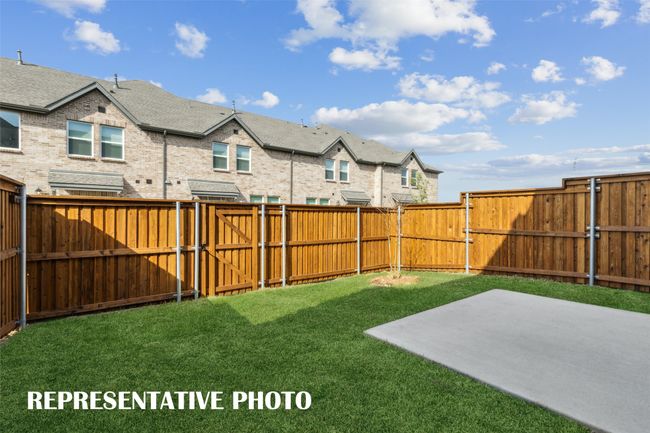 Our Finley plan features your own, fenced outdoor space! REPRESENTATIVE PHOTO | Image 13