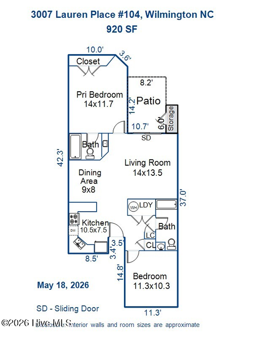 apt-104-3007 Lauren Place Dr, Wilmington, NC, 28405-2122 | Card Image