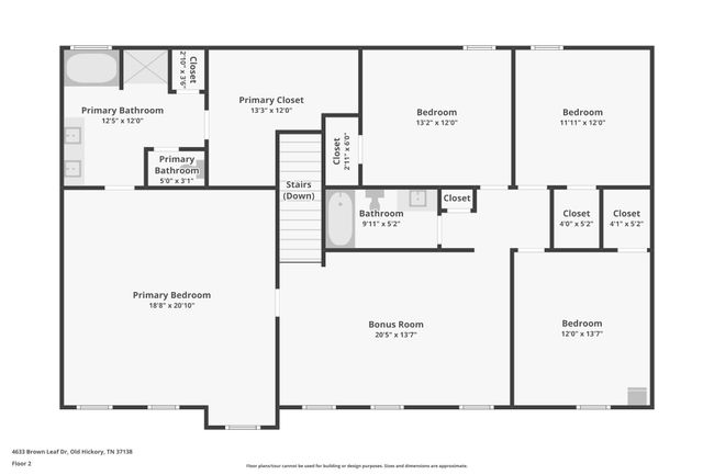 4633 Brown Leaf Dr, House other with 4 bedrooms, 3 bathrooms and 4 parking in Old Hickory TN | Image 52