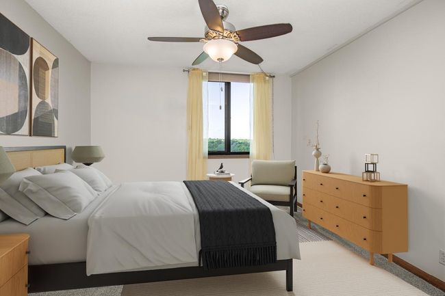 Virtually Staged Bedroom. | Image 9