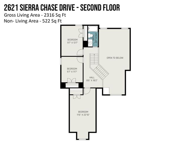 2621 Sierra Chase Dr, House other with 4 bedrooms, 3 bathrooms and null parking in Monroe NC | Image 23