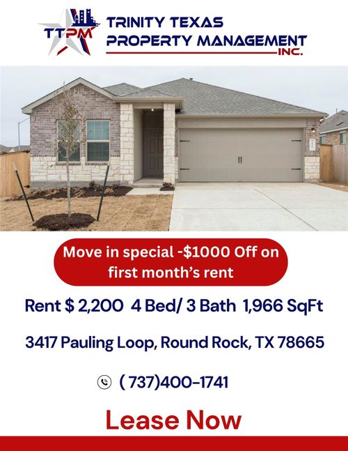 3417 Pauling Loop, Round Rock, TX, 78665-2395 | Card Image