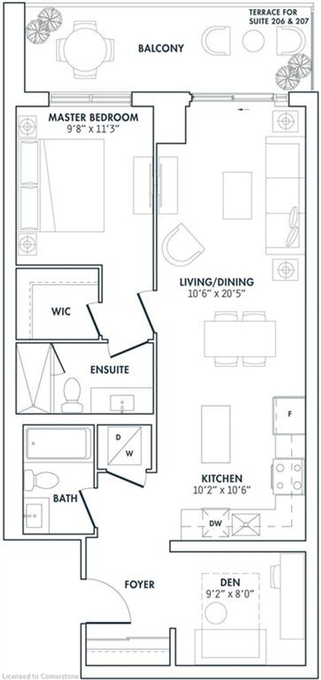 207 - 385 Winston Rd, House attached with 1 bedrooms, 2 bathrooms and 1 parking in Grimsby ON | Image 33