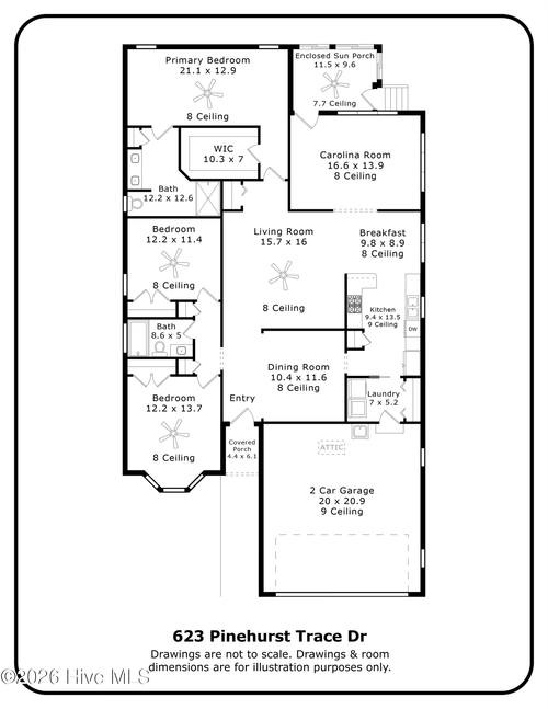 623 Pinehurst Trace Dr, Pinehurst, NC, 28374-8261 | Card Image