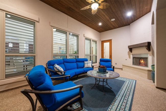 Secondary Patio off of the great room at dusk. | Image 27