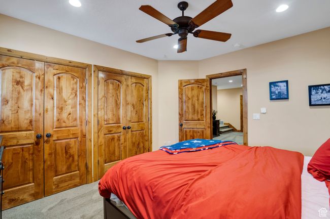 Bedroom featuring ceiling fan and recessed lighting | Image 27