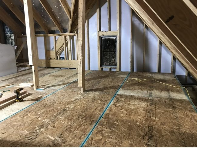 Attic is decked for extra storage | Image 33