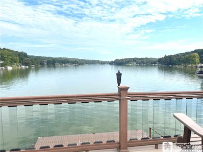 View down Findley Lake from the deck. One of the 2 docks is visible. | Image 2