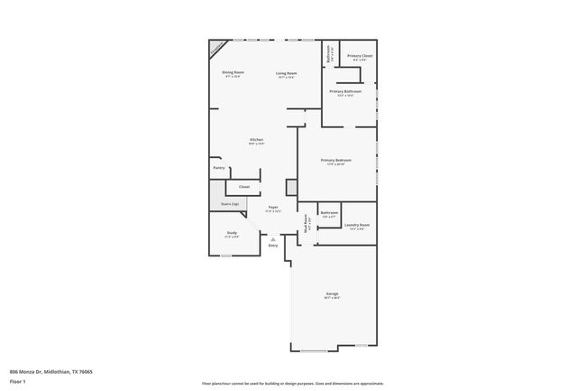 806 Monza Dr, House other with 4 bedrooms, 3 bathrooms and null parking in Midlothian TX | Image 34