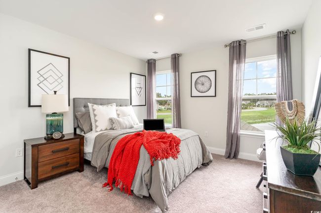 Bedroom featuring light carpet and recessed lighting | Image 28