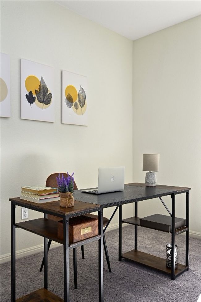 Carpeted office space featuring baseboards | Image 29