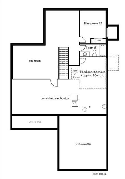 Heather *OPTIONAL* Lower Level Finish, add up to an addtl 950 Sq. Ft. | Image 3