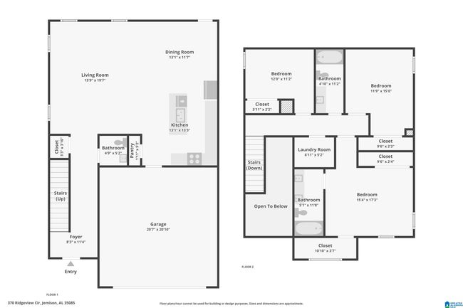 400 Ridgeview Cir, House other with 3 bedrooms, 2 bathrooms and null parking in JEMISON AL | Image 41