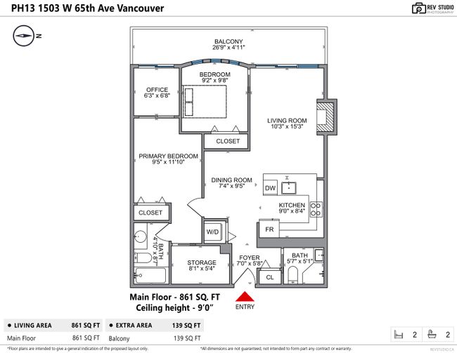 PH13 - 1503 W 65 Th Avenue, Condo with 2 bedrooms, 2 bathrooms and 1 parking in Vancouver BC | Image 28