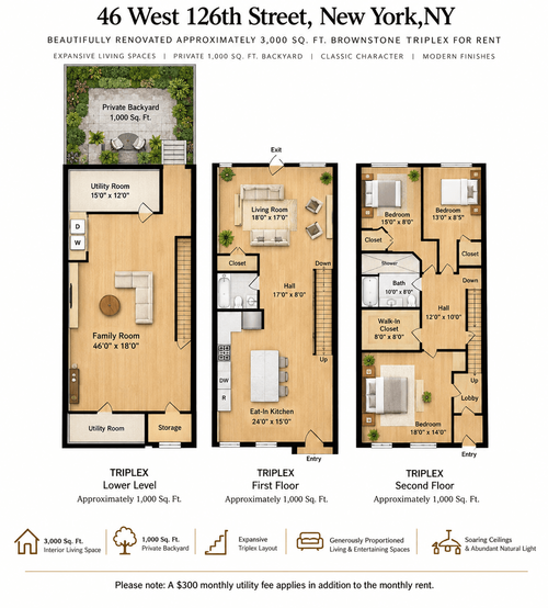 1-46 W 126th St, New York, NY, 10027-3865 | Card Image