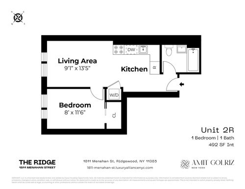 2r-1811 Menahan St, Ridgewood, NY, 11385-1846 | Card Image