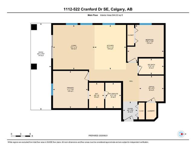 1112 - 522 Cranford Drive Se, Condo with 2 bedrooms, 2 bathrooms and 2 parking in Calgary AB | Image 33