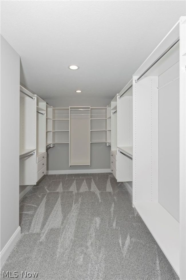 Walk in closet featuring carpet floors | Image 39
