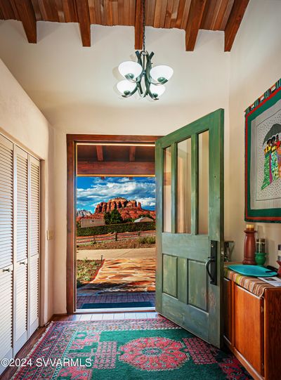 Front Entrance view welcomes you with the most photographed red rock formation, famous Cathedral Rock. | Image 2