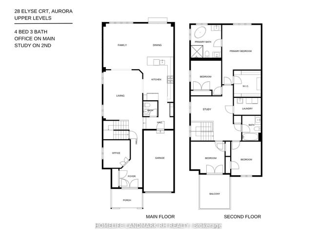 28 Elyse Crt, House attached with 4 bedrooms, 3 bathrooms and 2 parking in Aurora ON | Image 31
