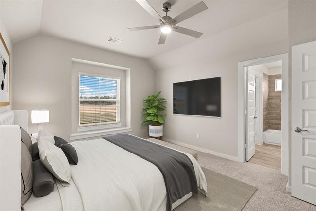 This photo is for illustrative purposes only and is not to be considered an exact replica of the finished home. Rendering does not match the finished product in terms of features, colors, landscaping, etc. Pricing, specifications, square footage and materials are subject to change at any time and without notice. | Image 16