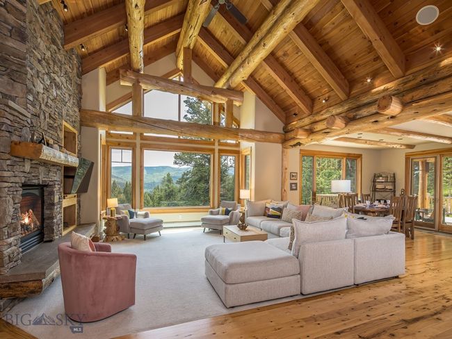 Great room with propane fireplace and huge southern views | Image 9