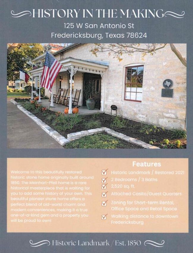 125 W San Antonio St, Home with 2 bedrooms, 3 bathrooms and 2 parking in Fredericksburg TX | Image 53